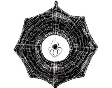 CREEPY SPIDER WEB SUPERSHAPE FOIL BALLOON