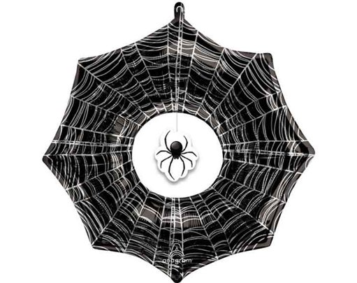 CREEPY SPIDER WEB SUPERSHAPE FOIL BALLOON
