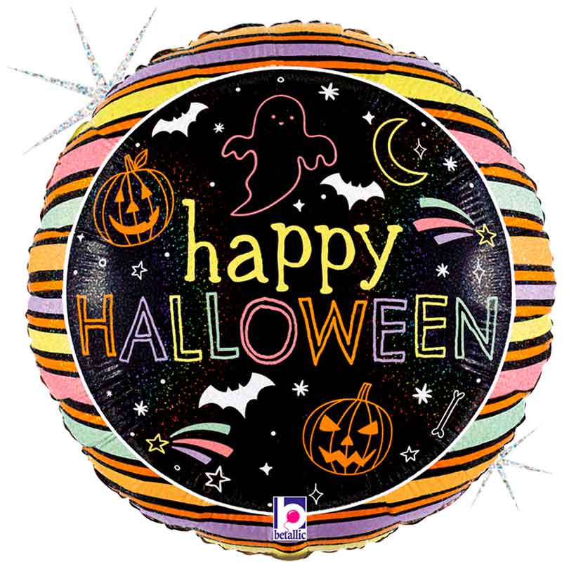 18in SPOOKY PASTEL HALLOWEEN FOIL BALLOON