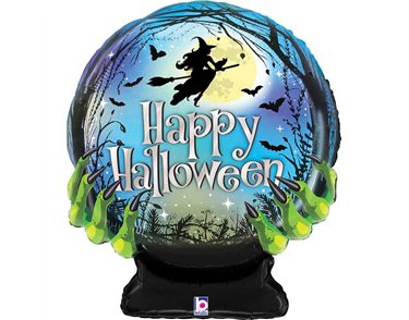 36in SPOOKY HALLOWEEN CRYSTAL FOIL BALLOON