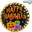 18in HALLOWEEN STRIPE PUMPKINS FOIL BALLOON