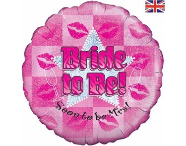 BRIDE TO BE 18IN FOIL BALLOON