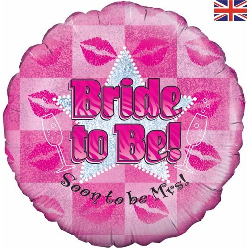 BRIDE TO BE 18IN FOIL BALLOON