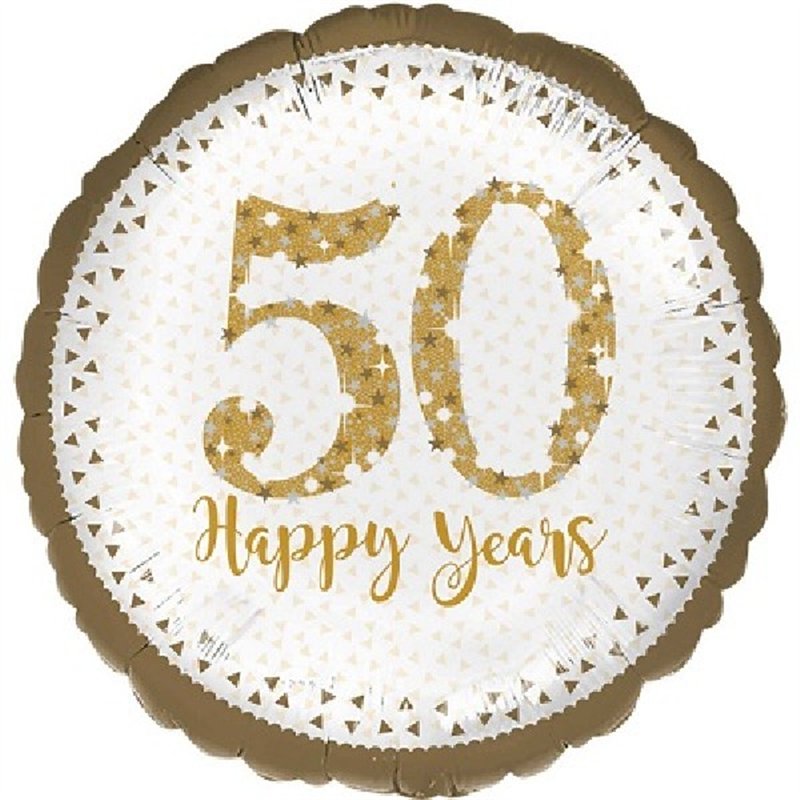 50TH ANNIVERSARY 18IN FOIL BALLOON