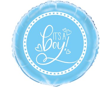 18in BLUE BABY SHOWER FOIL BALLOON