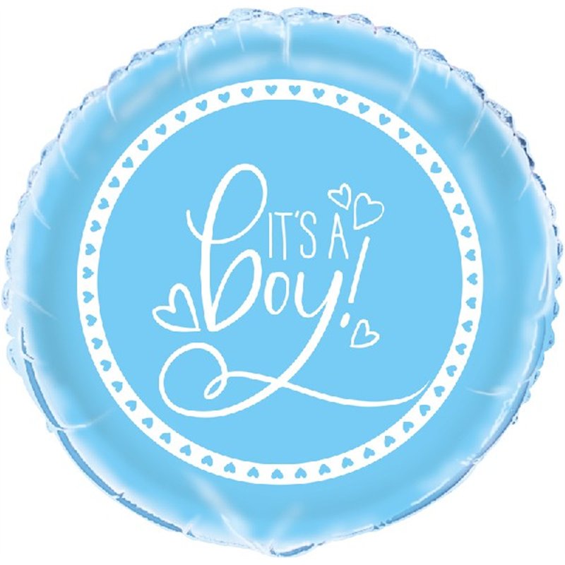 18in BLUE BABY SHOWER FOIL BALLOON