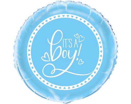 18in BLUE BABY SHOWER FOIL BALLOON