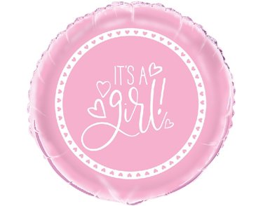 18in PINK BABY SHOWER FOIL BALLOON