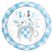 18in BLUE FLORAL ELEPHANT FOIL BALLOON
