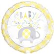 18in YELLOW FLORAL ELEPHANT FOIL BALLOON