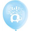 8PK 12in BLUE ELEPHANT BALLOONS
