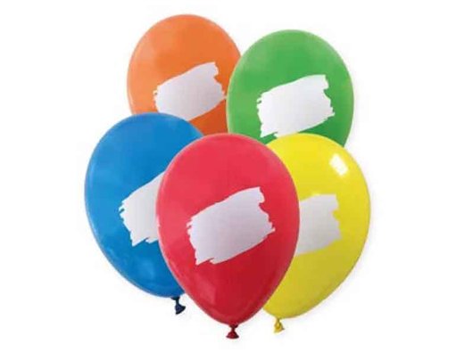 6PK PARTY ESSENTIALS "WRITE ON" BALLOONS