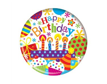 JUMBO BADGE HAPPY BIRTHDAY