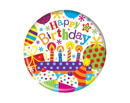 JUMBO BADGE HAPPY BIRTHDAY