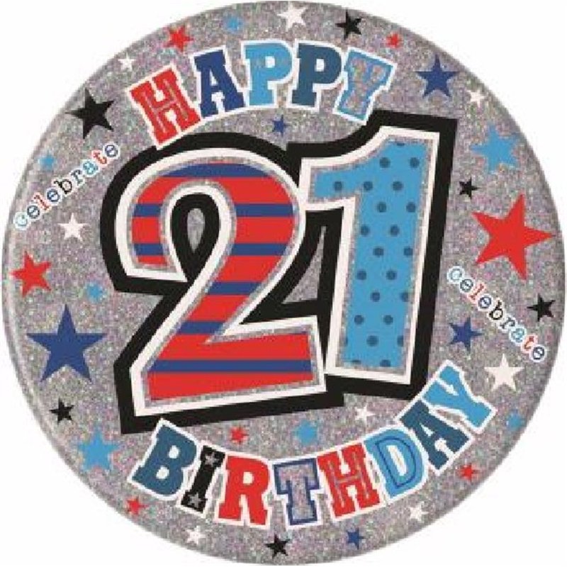 AGE 21 JUMBO BADGE
