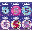 AGE 5 SMALL BADGES  6S