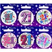 AGE 21 SMALL BADGES  6S