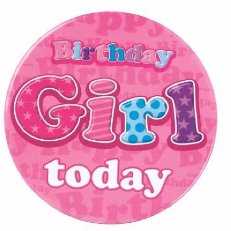 BIRTHDAY GIRL JUMBO BADGE