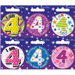 AGE 4 SMALL BADGES  6S