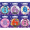 AGE 6 SMALL BADGES  6S