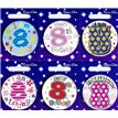 AGE 8 SMALL BADGES  6S