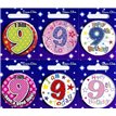 AGE 9 SMALL BADGES  6S