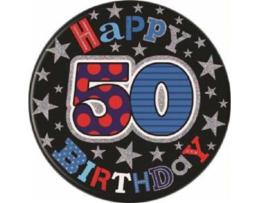 AGE 50 JUMBO BADGE