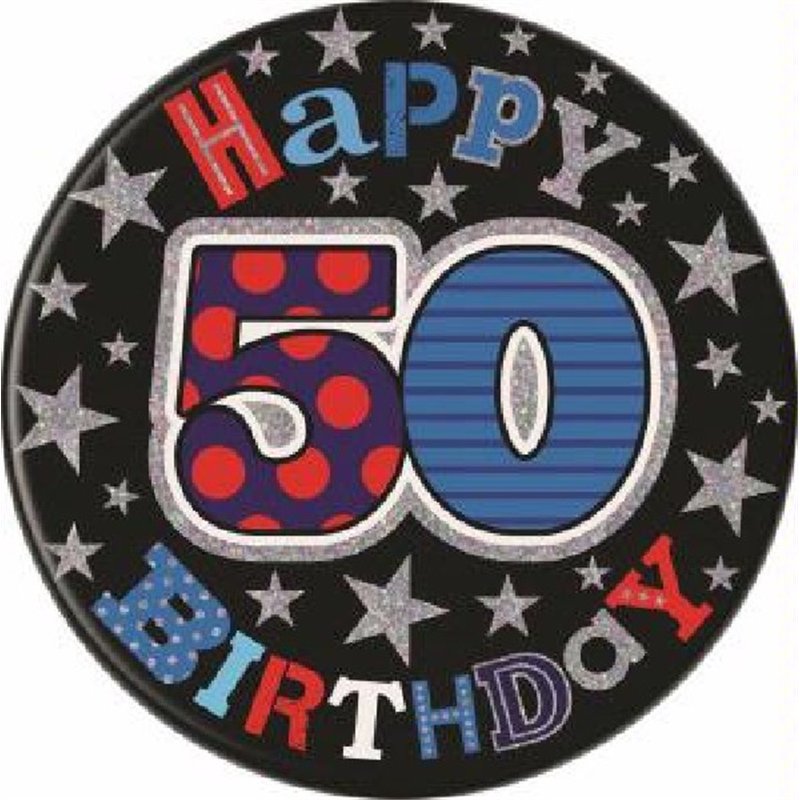 AGE 50 JUMBO BADGE