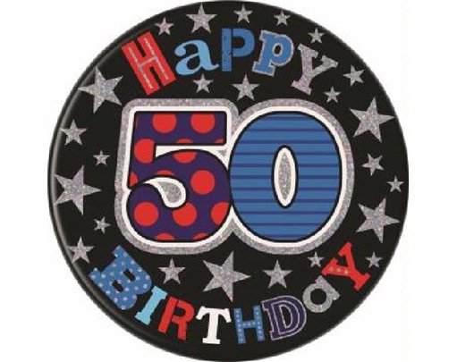 AGE 50 JUMBO BADGE