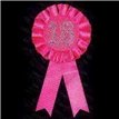 18TH BIRTHDAY PINK ROSETTE BADGE
