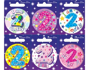 AGE 2 SMALL BADGES  6S