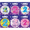 AGE 2 SMALL BADGES  6S