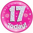 6IN 17 TODAY PINK JUMBO BADGE
