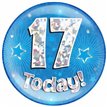 6IN 17 TODAY BLUE JUMBO BADGE