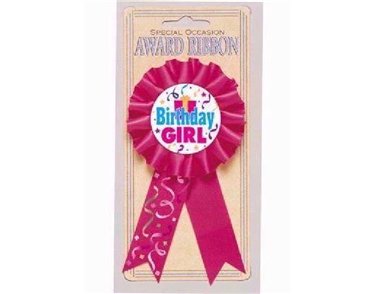 BIRTHDAY GIRL AWARD RIBBON