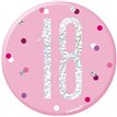 3in GLITZ PINK 18 BADGE