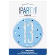 3in GLITZ BLUE 13 BADGE