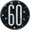 3in BLACK GLITZ 60 BADGE