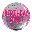 BIRTHDAY GIRL CONFETTI BADGE