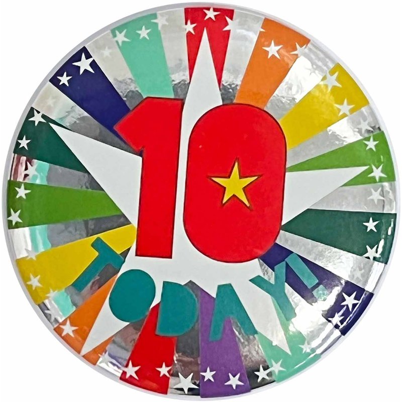 10 TODAY BIRTHDAY BADGE