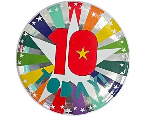 10 TODAY BIRTHDAY BADGE