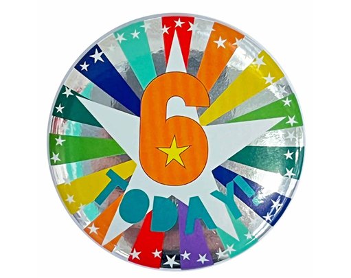 6 TODAY BIRTHDAY BADGE