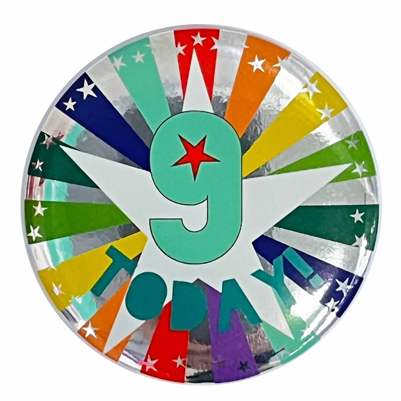 9 TODAY BIRTHDAY BADGE