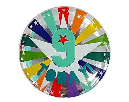 9 TODAY BIRTHDAY BADGE