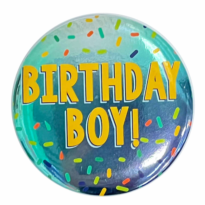 BIRTHDAY BOY BADGE CONFETTI