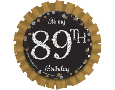 GOLD SPARKLING ADD AND AGE BADGE