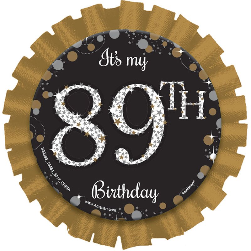 GOLD SPARKLING ADD AND AGE BADGE