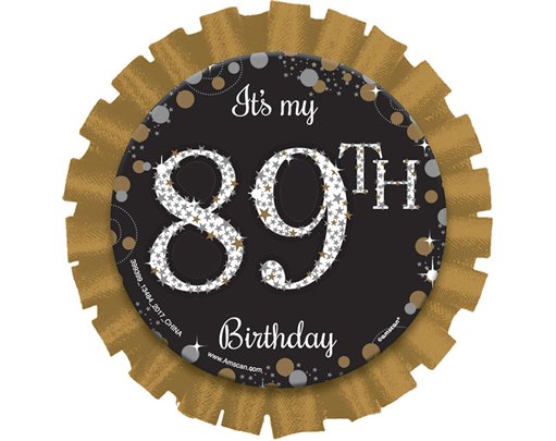 GOLD SPARKLING ADD AND AGE BADGE