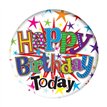 5.5cm HAPPY BIRTHDAY UNISEX  BADGE 6S