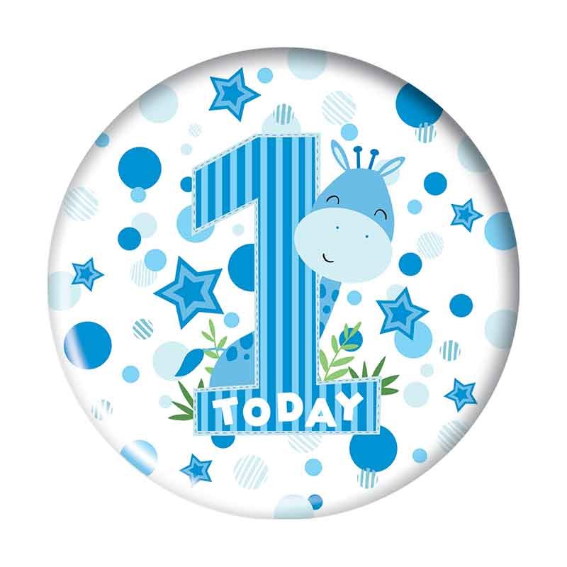 5.5cm AGE 1 BOY BADGE 6S